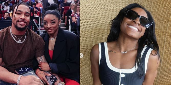 In pictures: Simone Biles dazzles in black bikini as she shares latest glimpses of vacation with husband Jonathan Owens