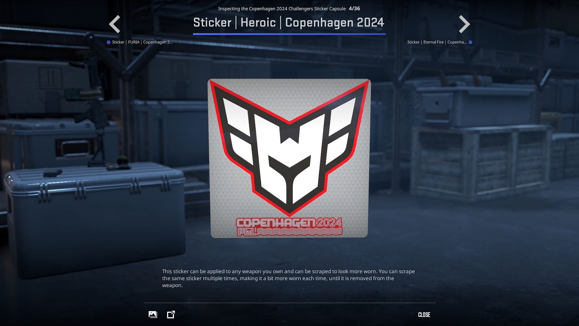 Heroic sticker (Image via Valve)