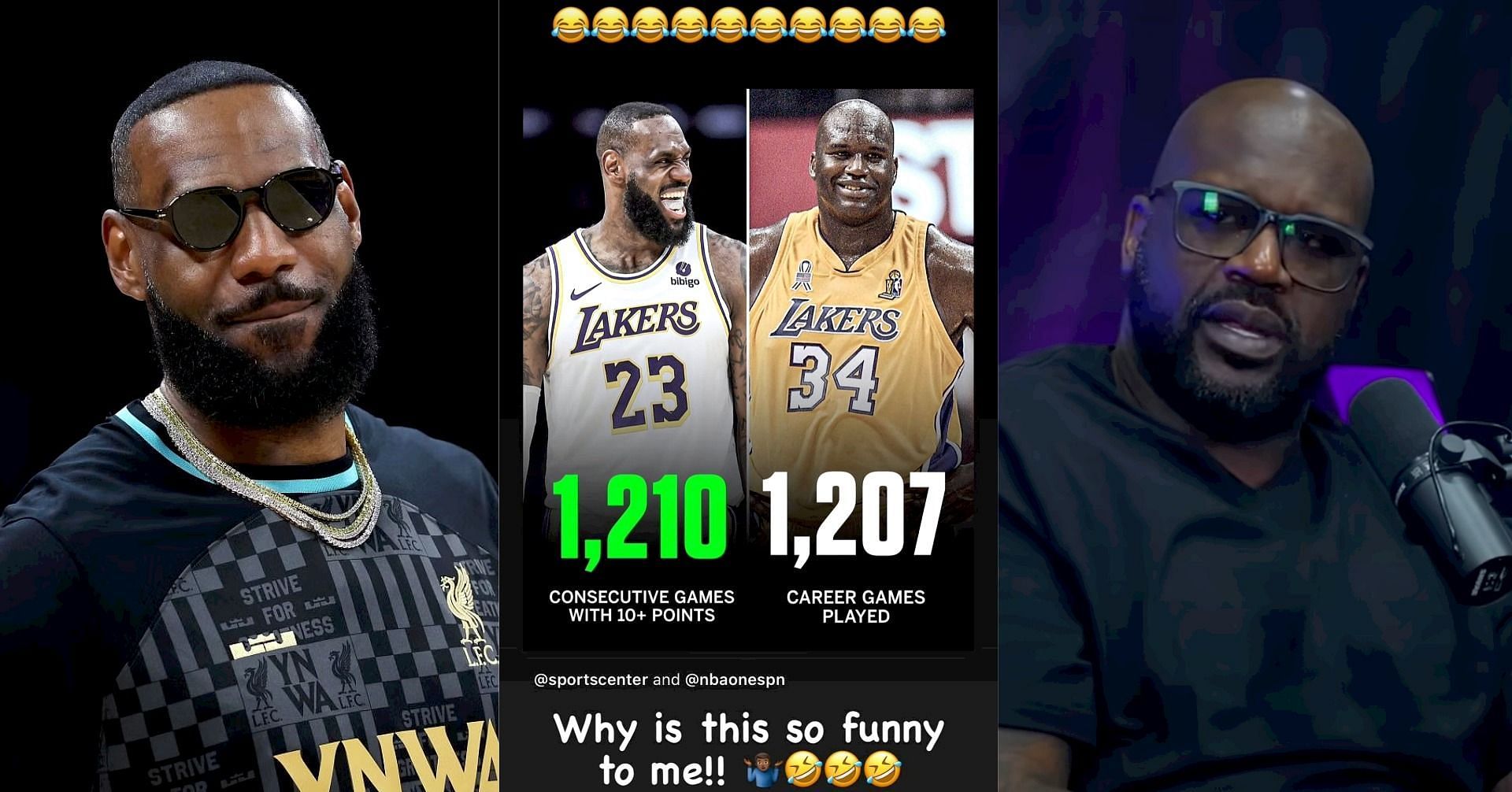 LeBron James cheekily flexes ridiculous milestone spanning longer than Shaquille O&rsquo;Neal&rsquo;s career after &ldquo;fear&rdquo; comments