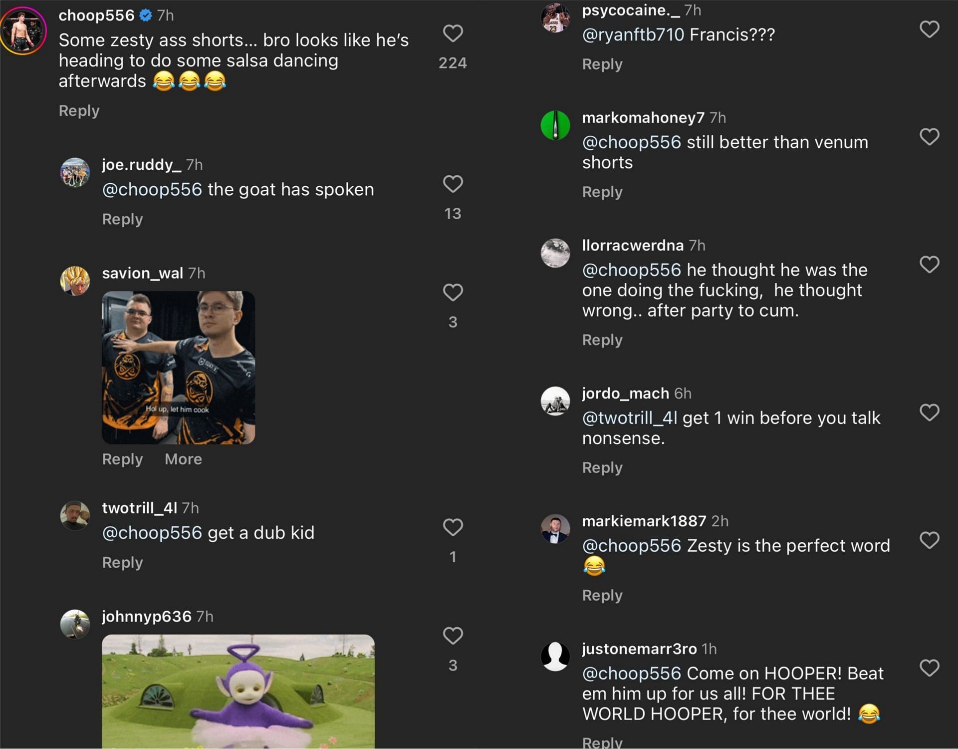 Fan reactions to Chase Hooper&#039;s comment on Jake Paul&#039;s shorts