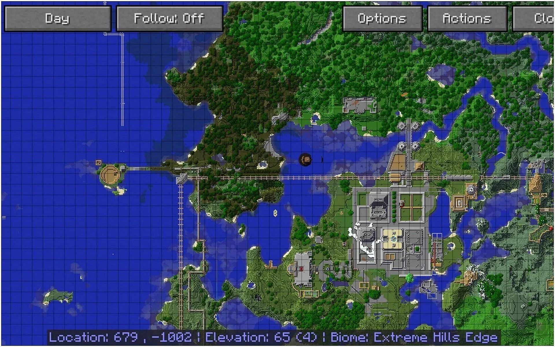 JourneyMap offers a real-time Minecraft map for players on a server (Image via TechBrew/CurseForge)