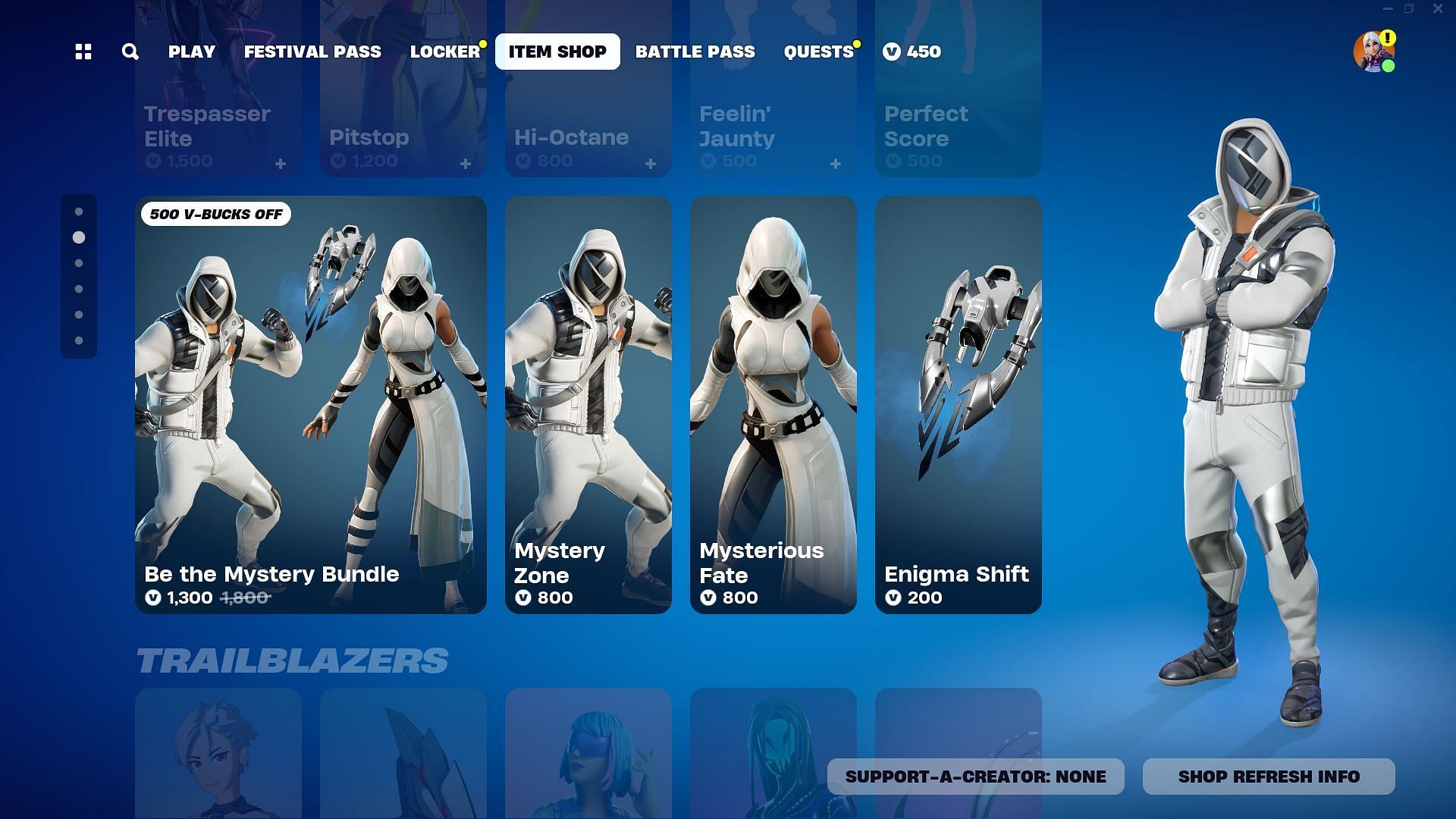 Be The Mystery Bundle is listed in the Item Shop (Image via Epic Games/Fortnite)
