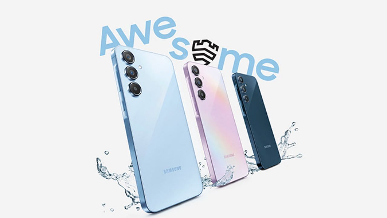 The Samsung Galaxy A55 is available in four different color options (Image via Samsung)