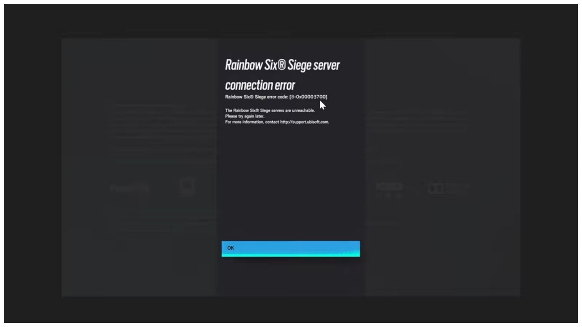 Rainbow Six Siege error code 8-0x00003700: Possible fixes, reasons 