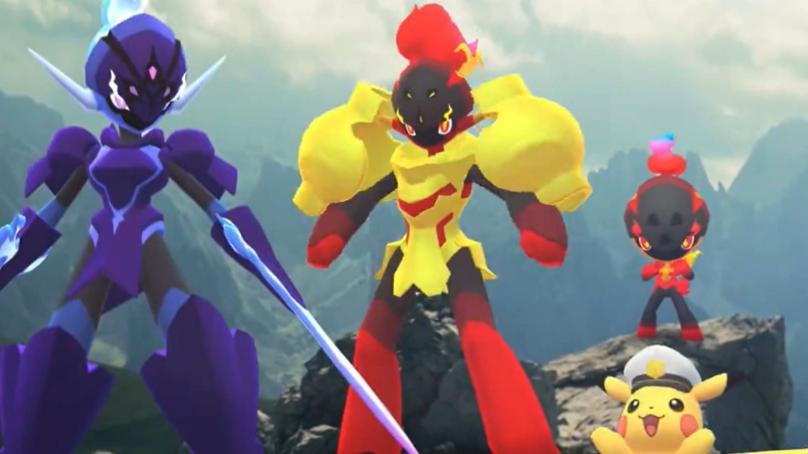 Charcadet, Armarouge, and Ceruledge in the promotional video (Image via TPC)