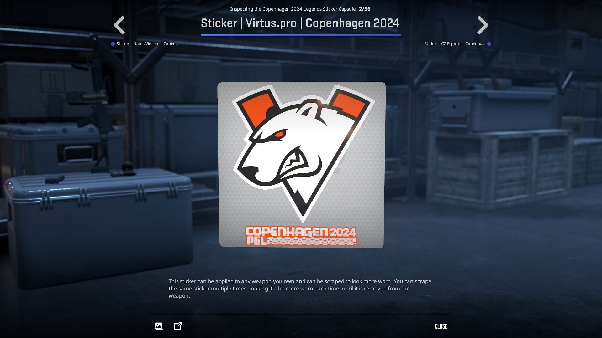 VP sticker (Image via Valve)