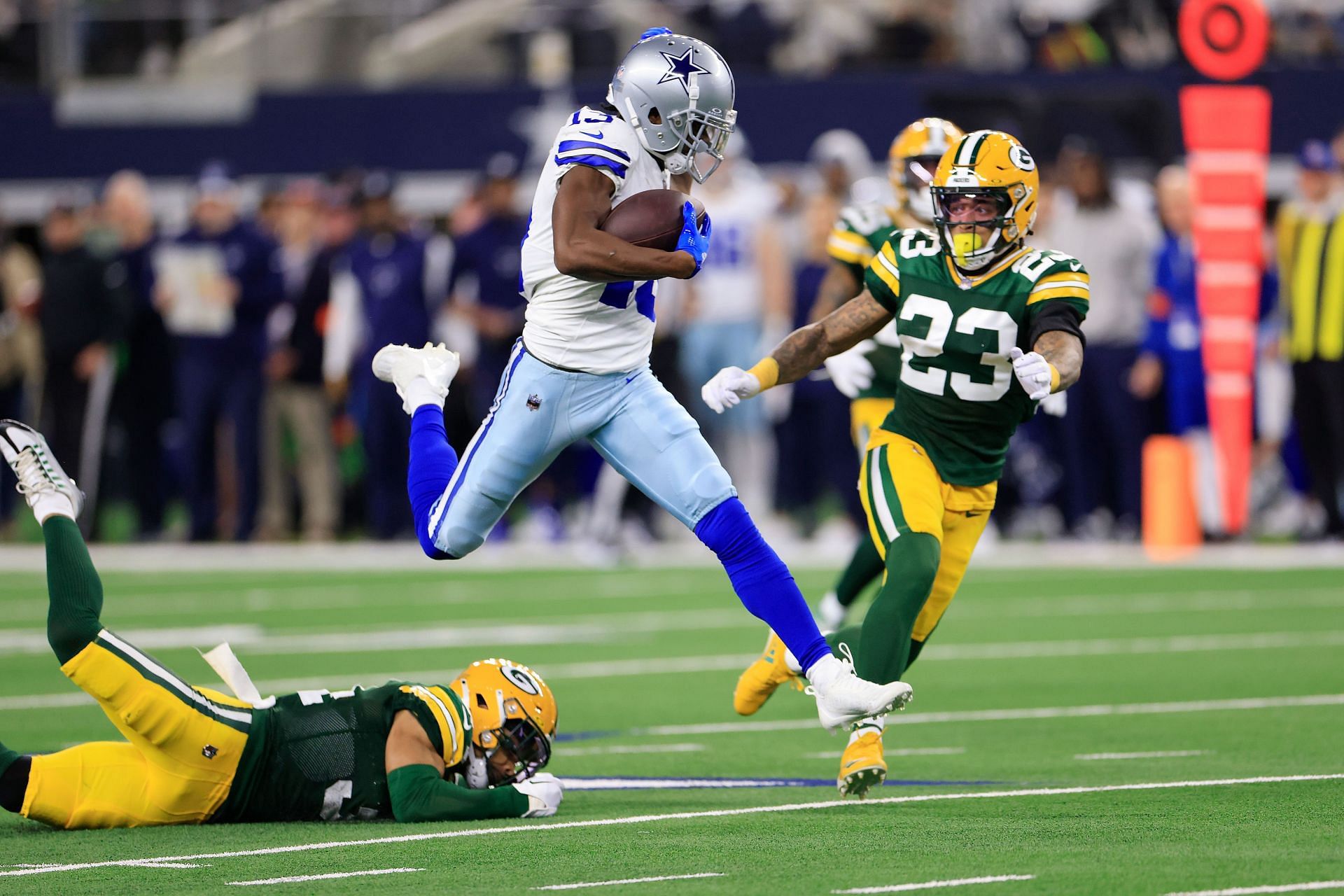 Michael Gallup during NFC Wild Card Playoffs - Green Bay Packers v Dallas Cowboys