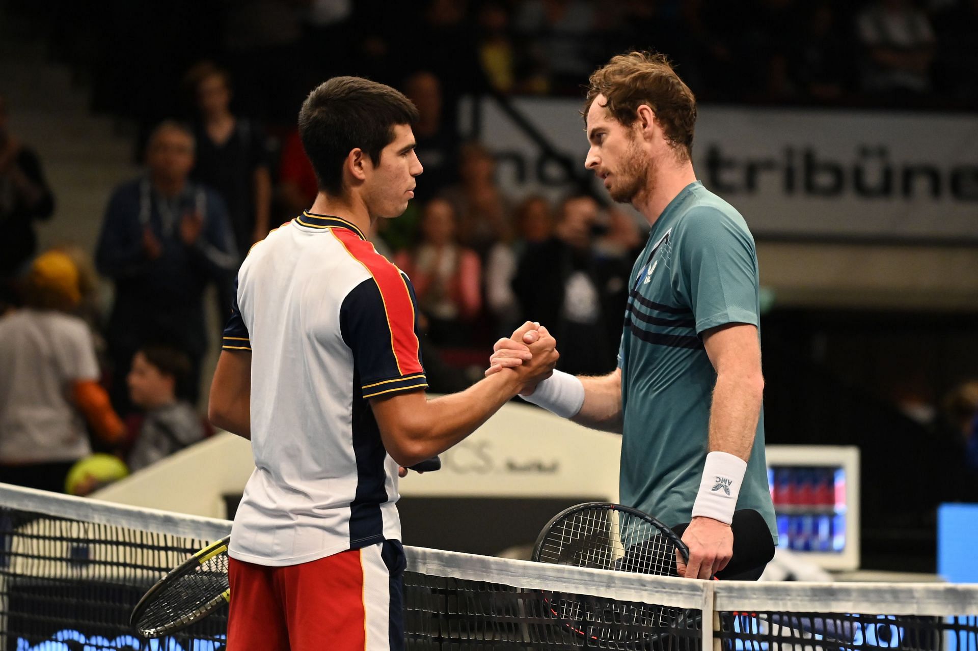 Carlos Alcaraz and Andy Murray at the Erste Bank Open