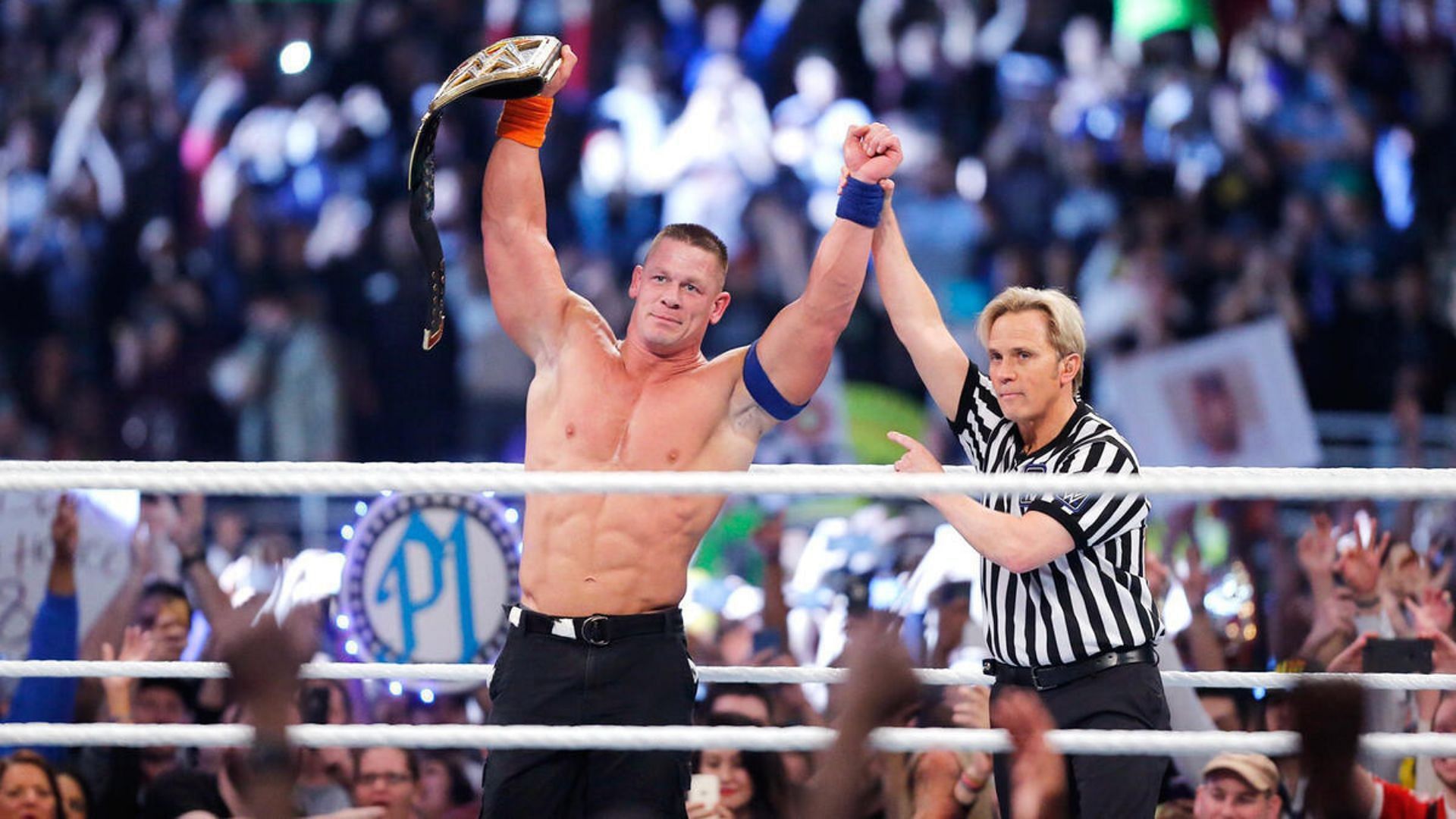 John Cena needs to win his 17th World Title.