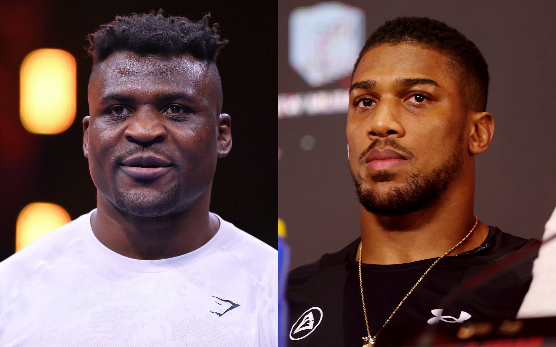 Francis Ngannou (left) looks to secure his first professional boxing win as he takes on the UK