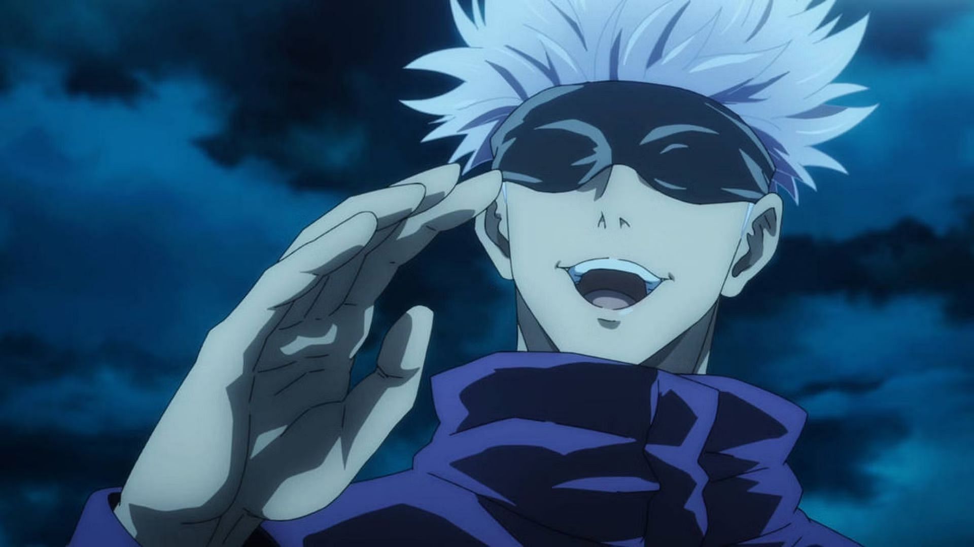 Satoru Gojo as seen in the Jujutsu Kaisen anime (image via MAPPA)