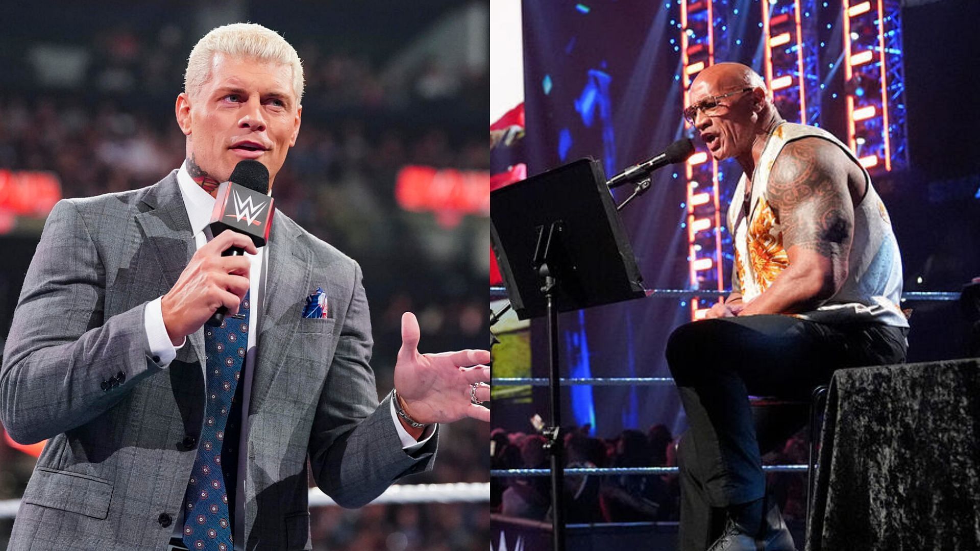 Cody Rhodes and The Rock will cross paths in a tag team match at WrestleMania 40