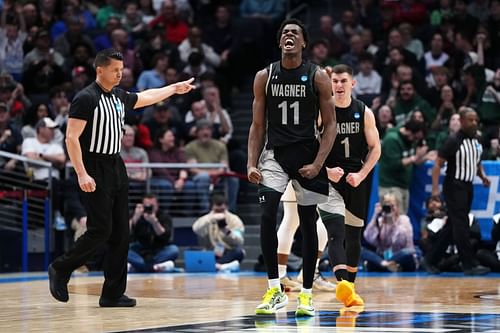 Melvin Council Jr looks to lead Wagner to an epic upset of North Carolina in the first round of the 2024 NCAA Tournament on Thursday.