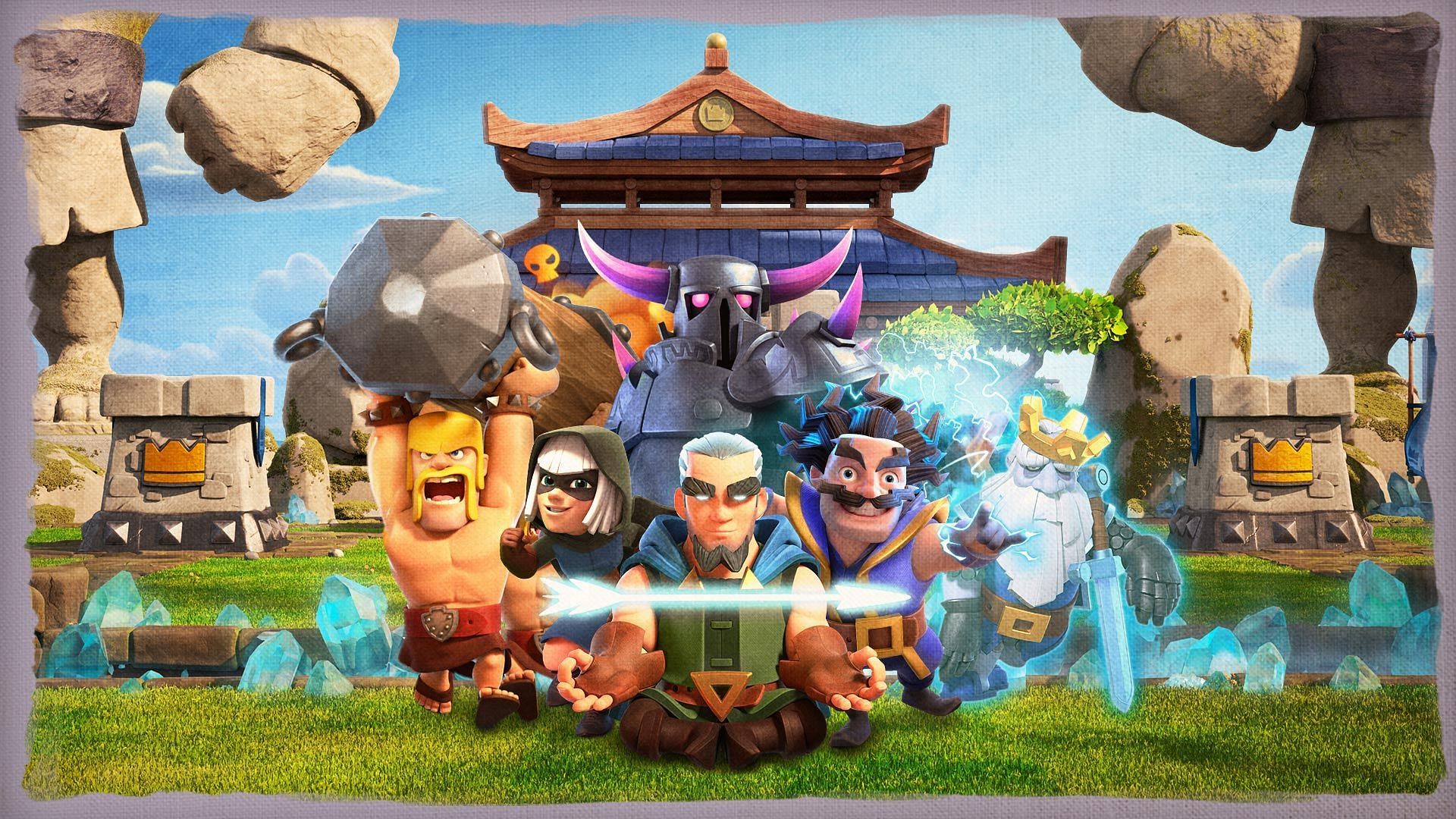 P.E.K.K.A. (Tank unit) with support troops [Image via Supercell]