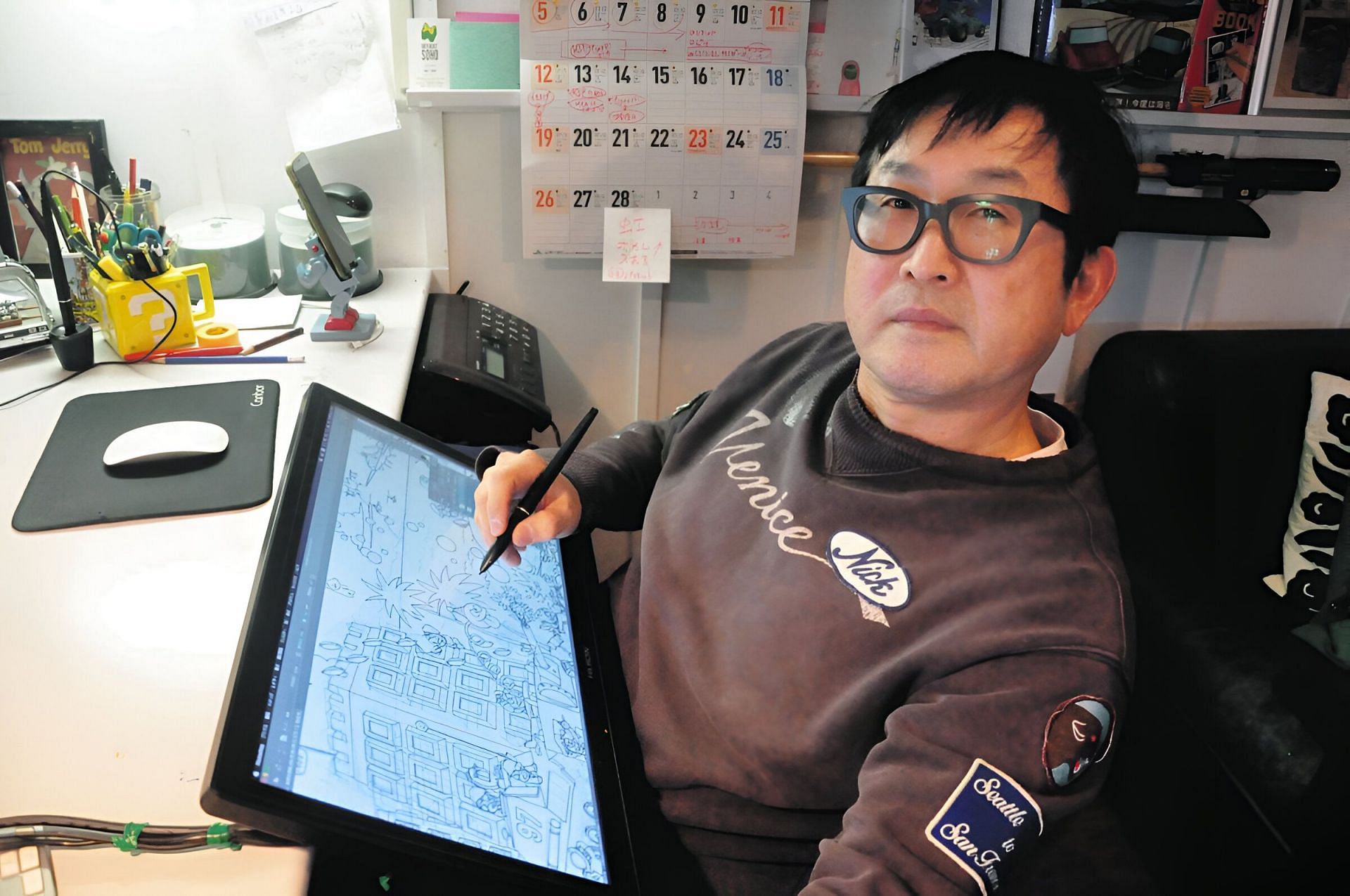 Akira Toriyama&#039;s second assistant Takashi Matsuyama (Image via Kanzenshuu)