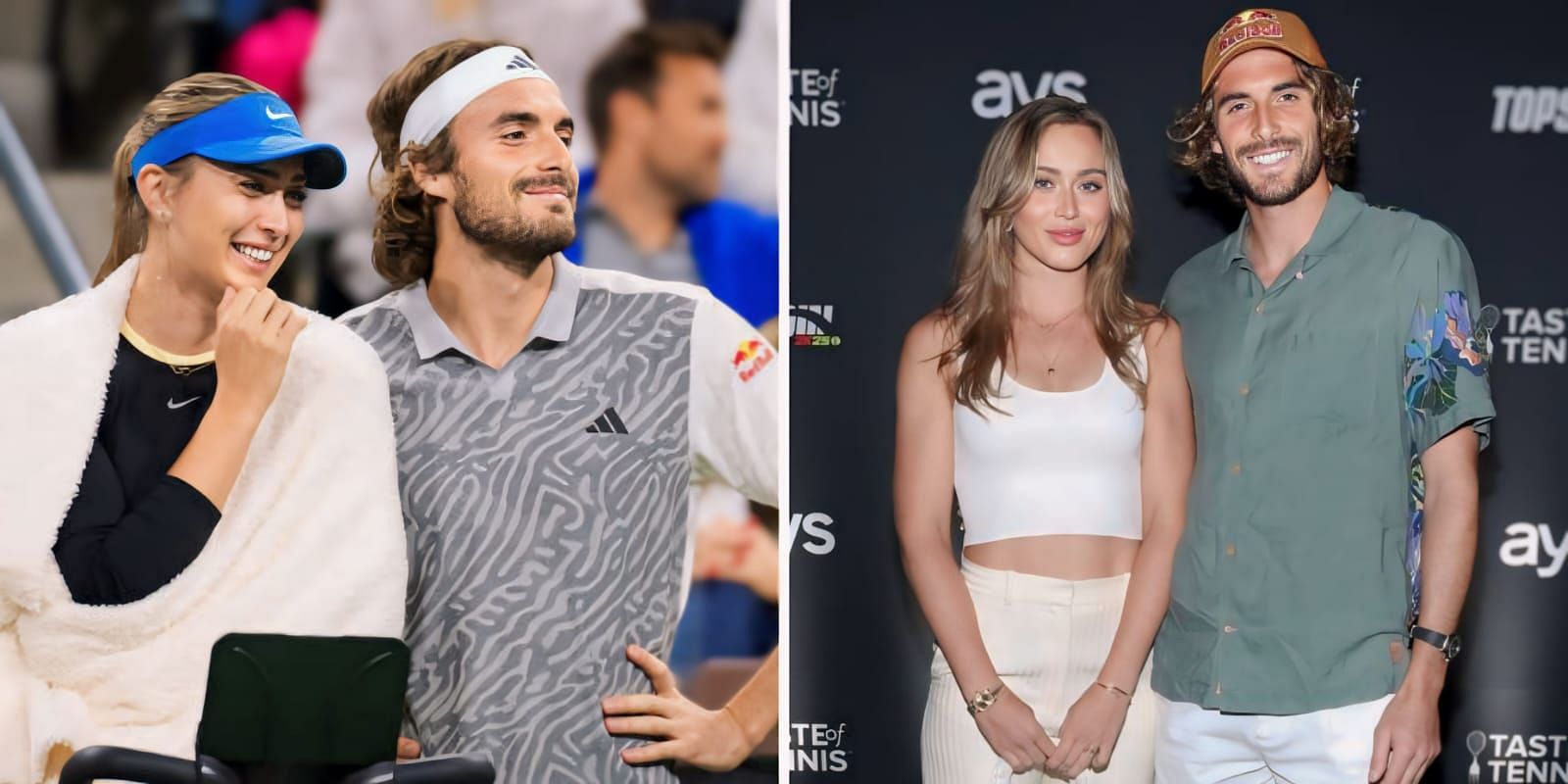 Stefanos Tsitsipas cheers Paula Badosa on