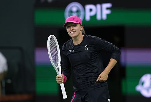 Iga Swiatek at the 2024 BNP Paribas Open.