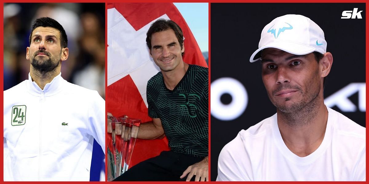 Novak Djokovic, Roger Federer and Rafael Nadal