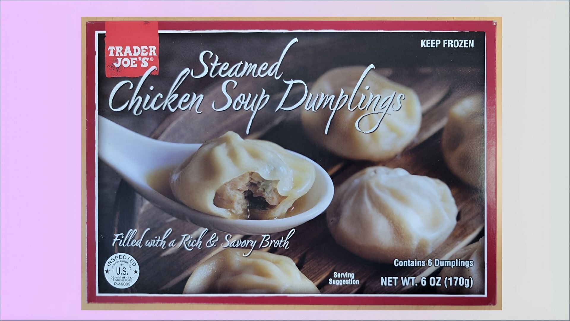 The affected Steamed Chicken Soup Dumpling products may be contaminated with plastic pieces (Image via FSIS)