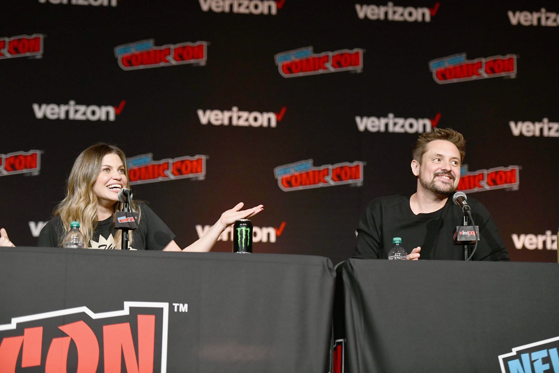 Danielle Fishel and Will Friedle at the New York Comic Con 2018 (Image via Getty)