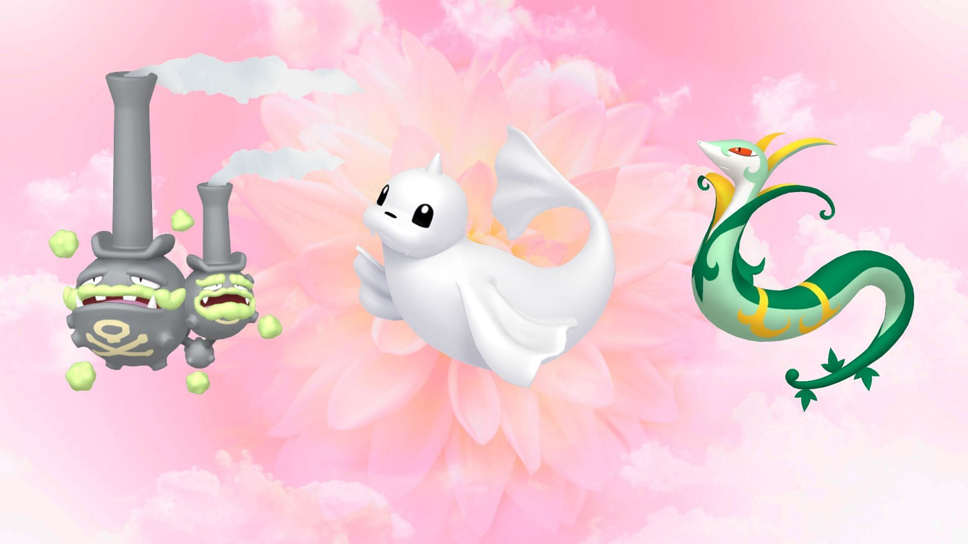 Galarian Weezing, Dewgong, and Serperior (Image via TPC)