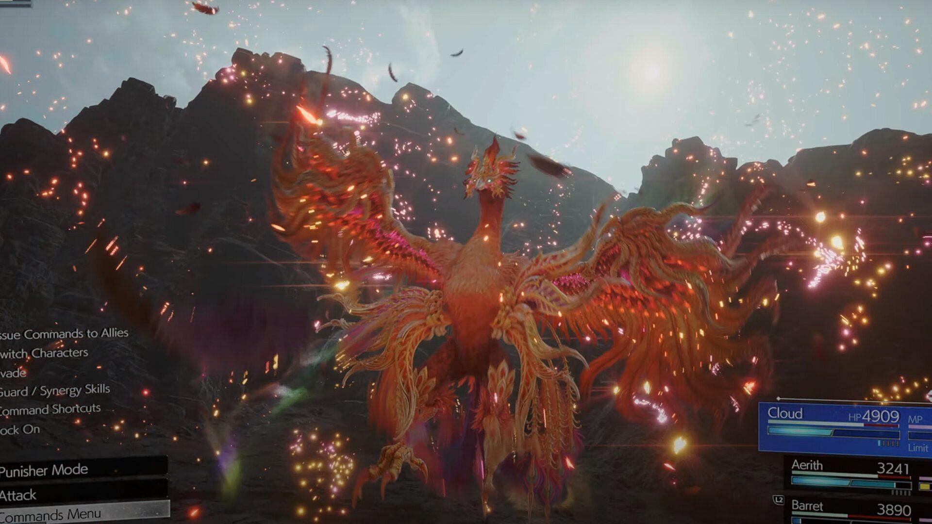 Phoenix in Final Fantasy 7 Rebirth (Image via Square Enix/YouTube-Backseat Guides)