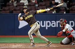 WATCH: Padres' Ha-Seong Kim dispatches home run on Seoul homecoming