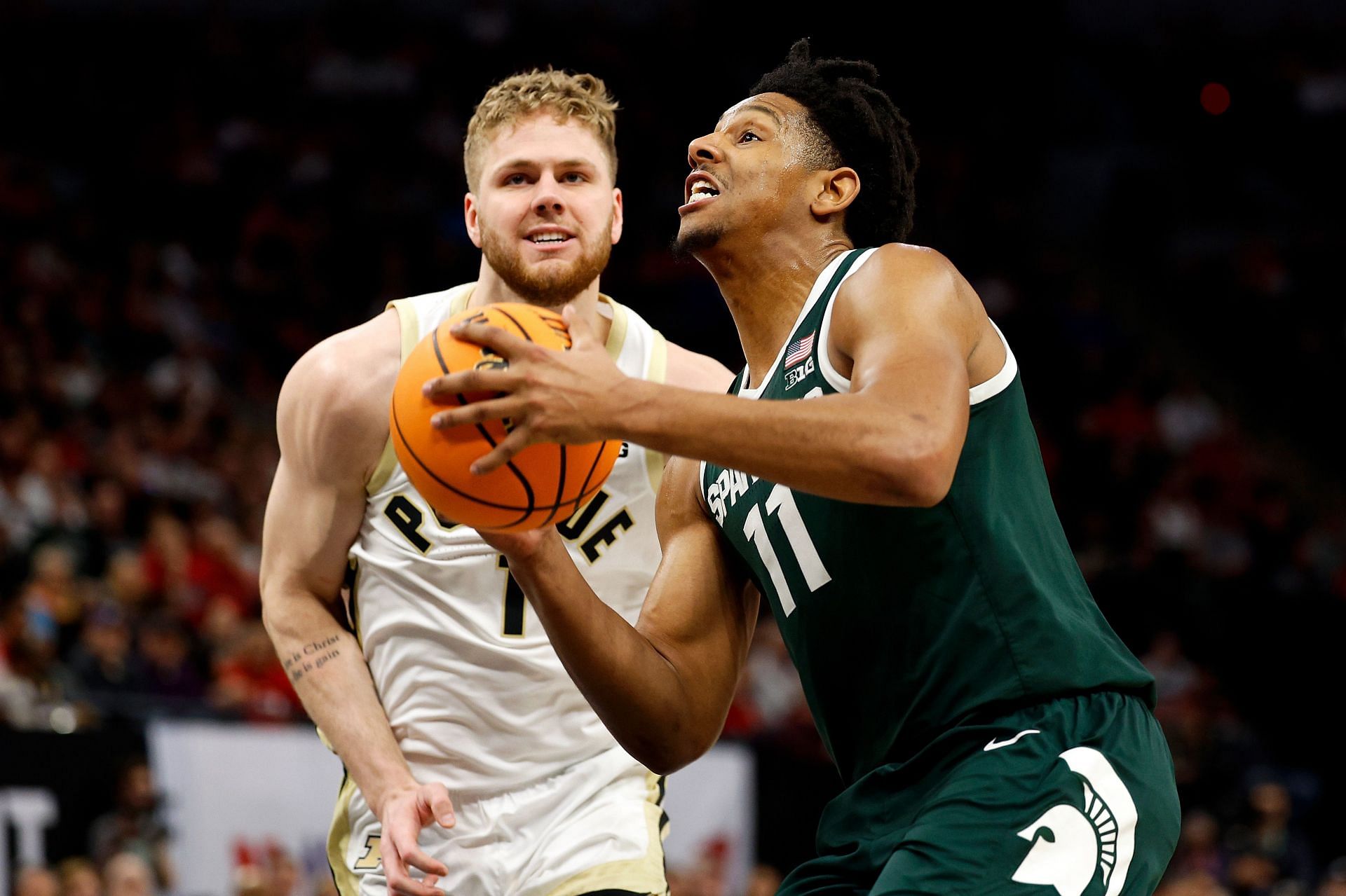 AJ Hoggard is expected to step up for Michigan State in its 2024 NCAA Tournament first-round duel with Mississippi State.