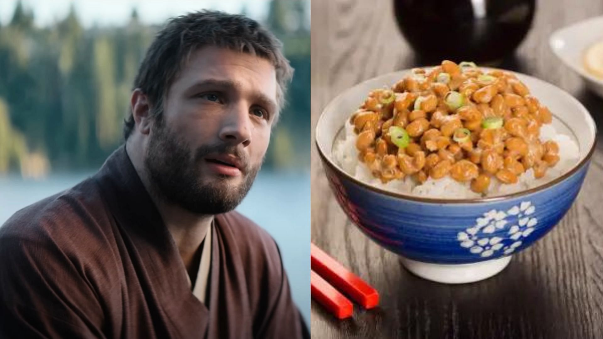 John tried natto, a Japanese dish (Image via FX Networks/YouTube and Unsplash)