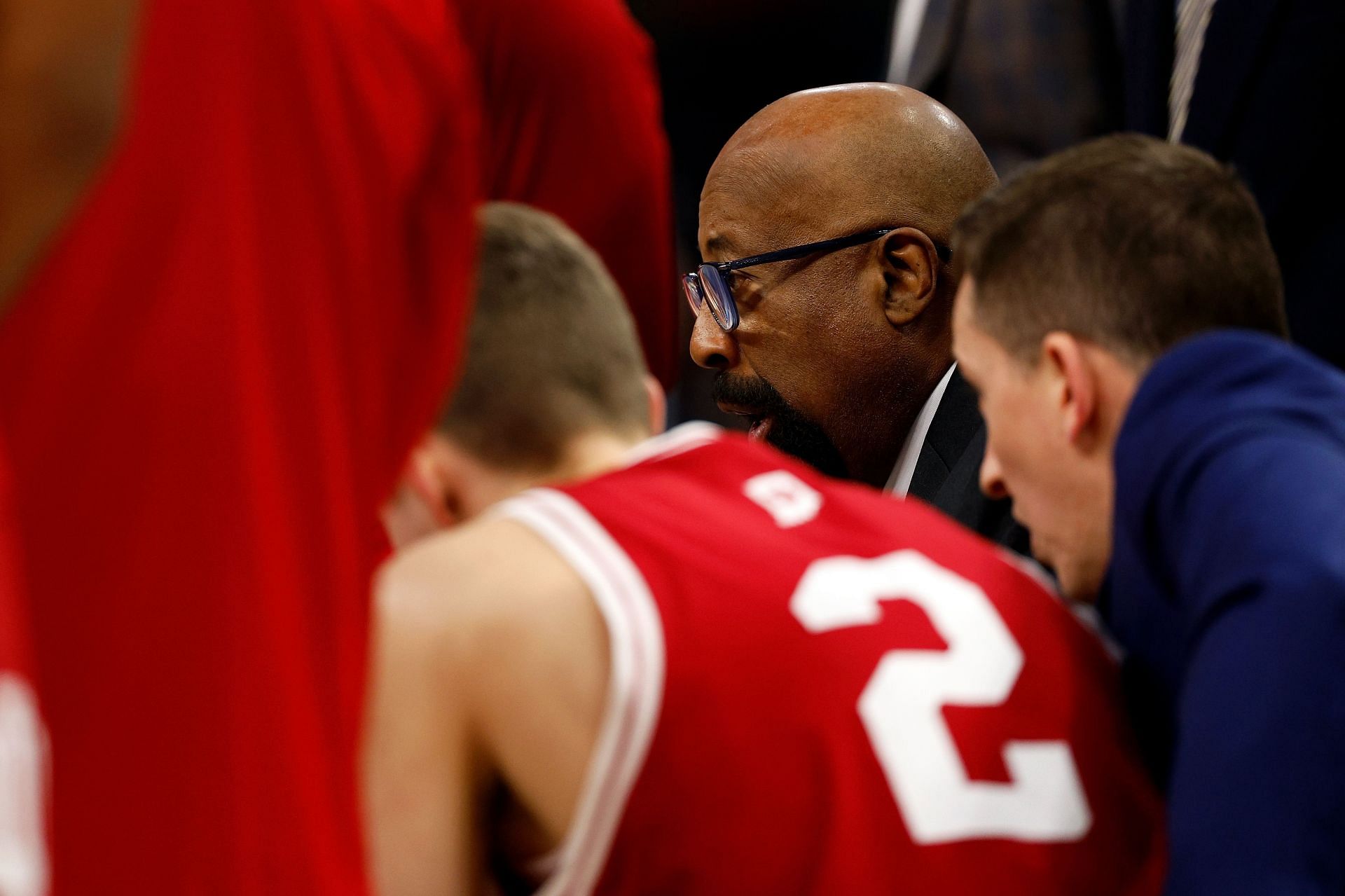 Indiana coach Mike Woodson was ejected with 5:20 left in the game.