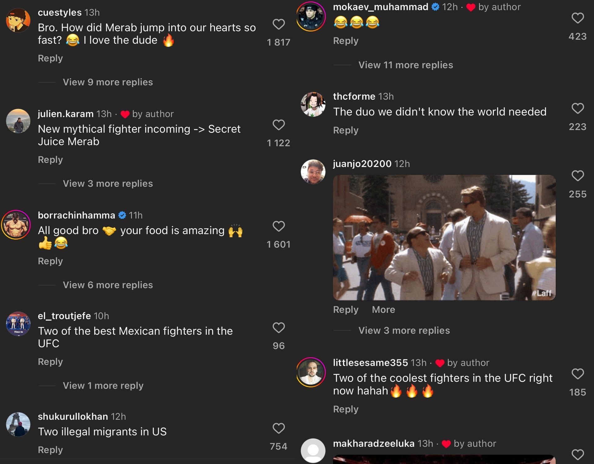 Reactions to Merab Dvalishvili&#039;s video with Paulo Costa