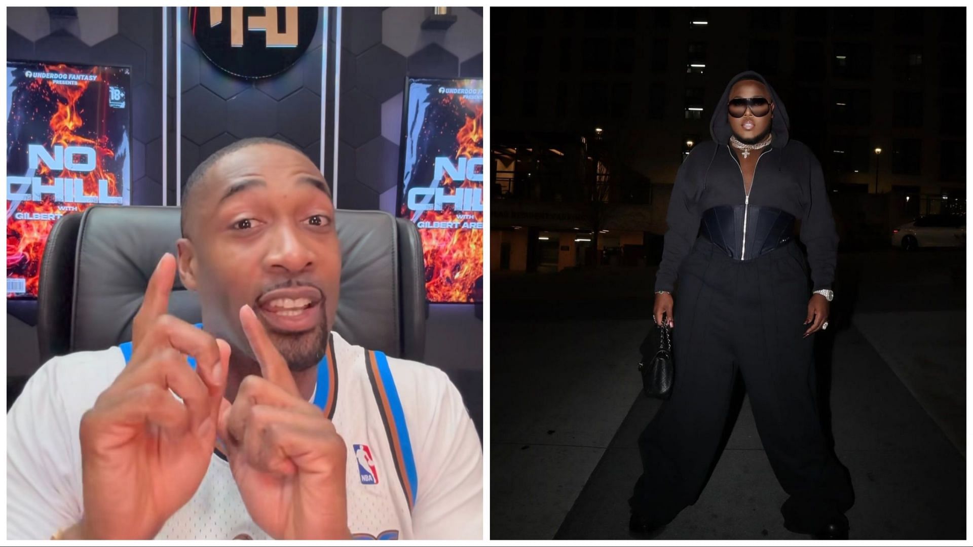 Gilbert Arenas gets strong response from Saucy Santana for mocking his friendship with Nick Young