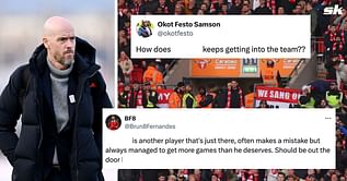 "Should be out the door", "Has to stop" - Manchester United fans fume after 29-year-old is named in starting line-up to face Brentford