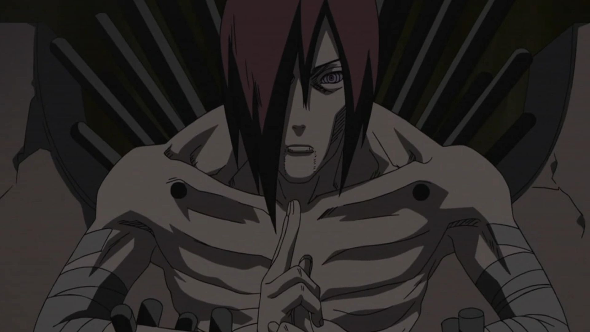 Nagato performing the Samsara of Heavenly Life Technique (Image via Studio Pierrot)