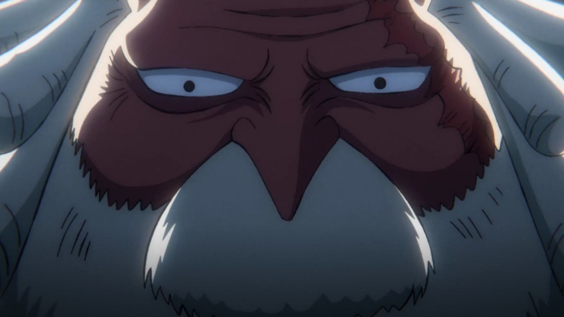 Saint Jaygarcia Saturn of the Five Elders as seen in the One Piece anime (Image via Toei)