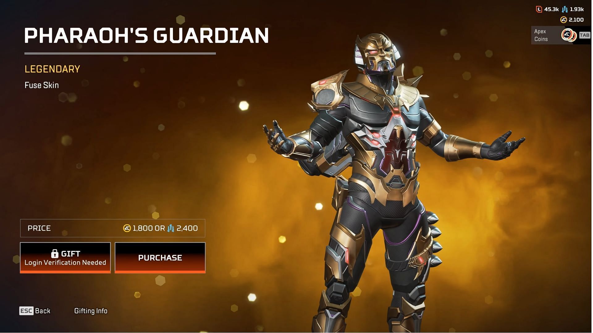 Pharaoh&#039;s Guardian Fuse (Image via Respawn Entertainment)