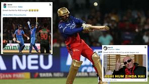 "Dinesh Karthik in T20WC year is something else" - Fans bow down to the veteran's match-winning cameo vs PBKS in IPL 2024
