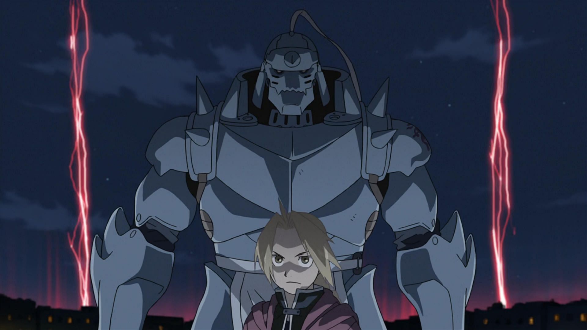 Alphonse and Edward Elric as seen in the anime series (Image via Studio Bones)