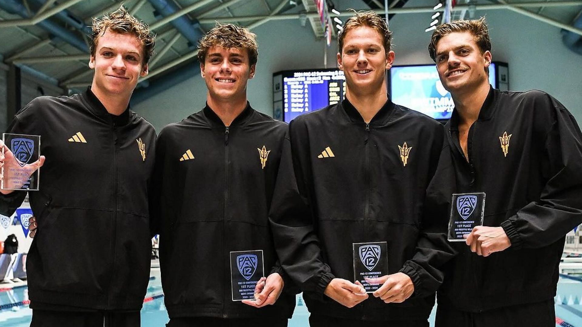 Relay team of Arizona State Sun Devils (Image via Instagram/sundevilswimdive)