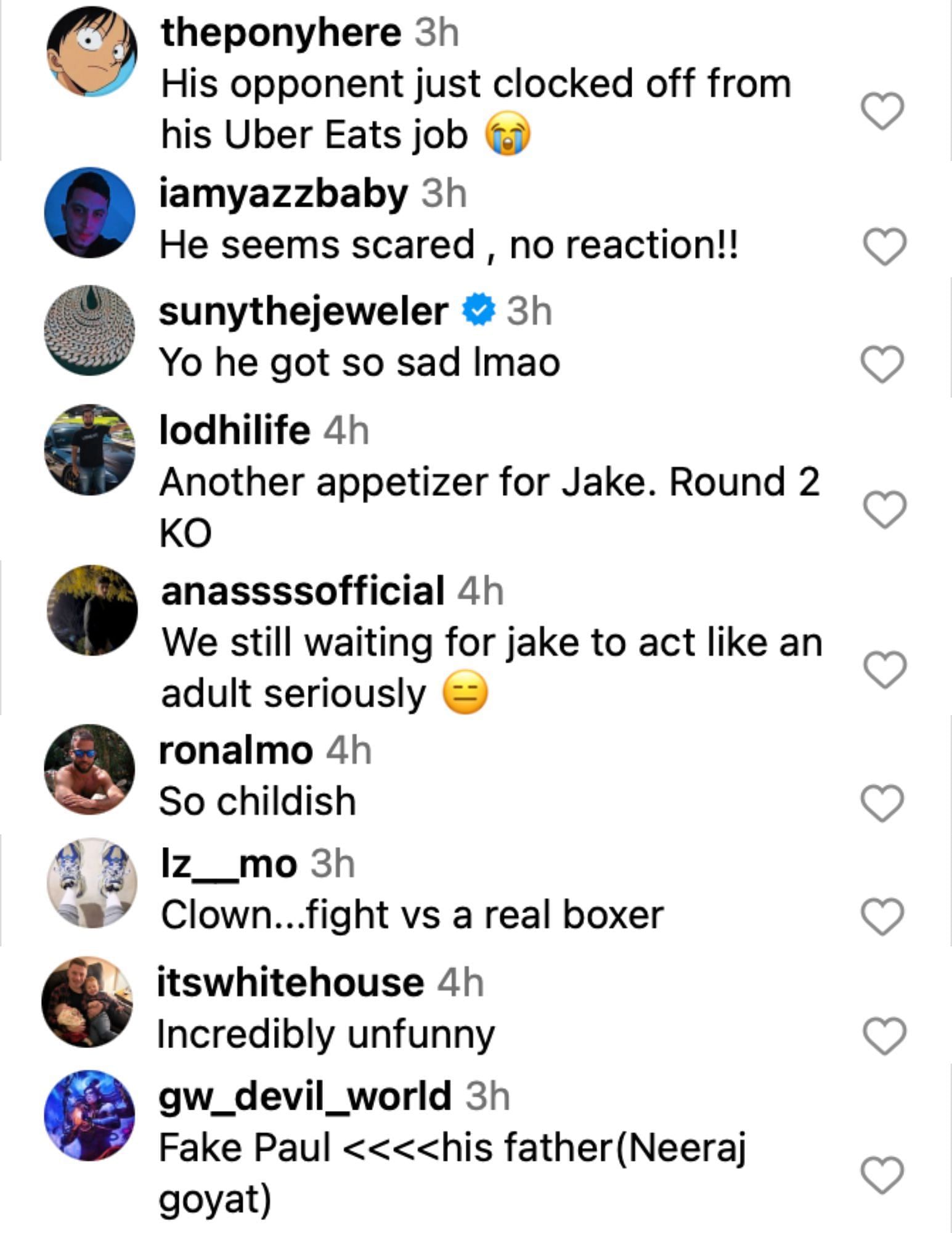 Fans reacting to Jake Paul stealing Ryan Bourland&#039;s hat [via @jakepaul on Instagram]