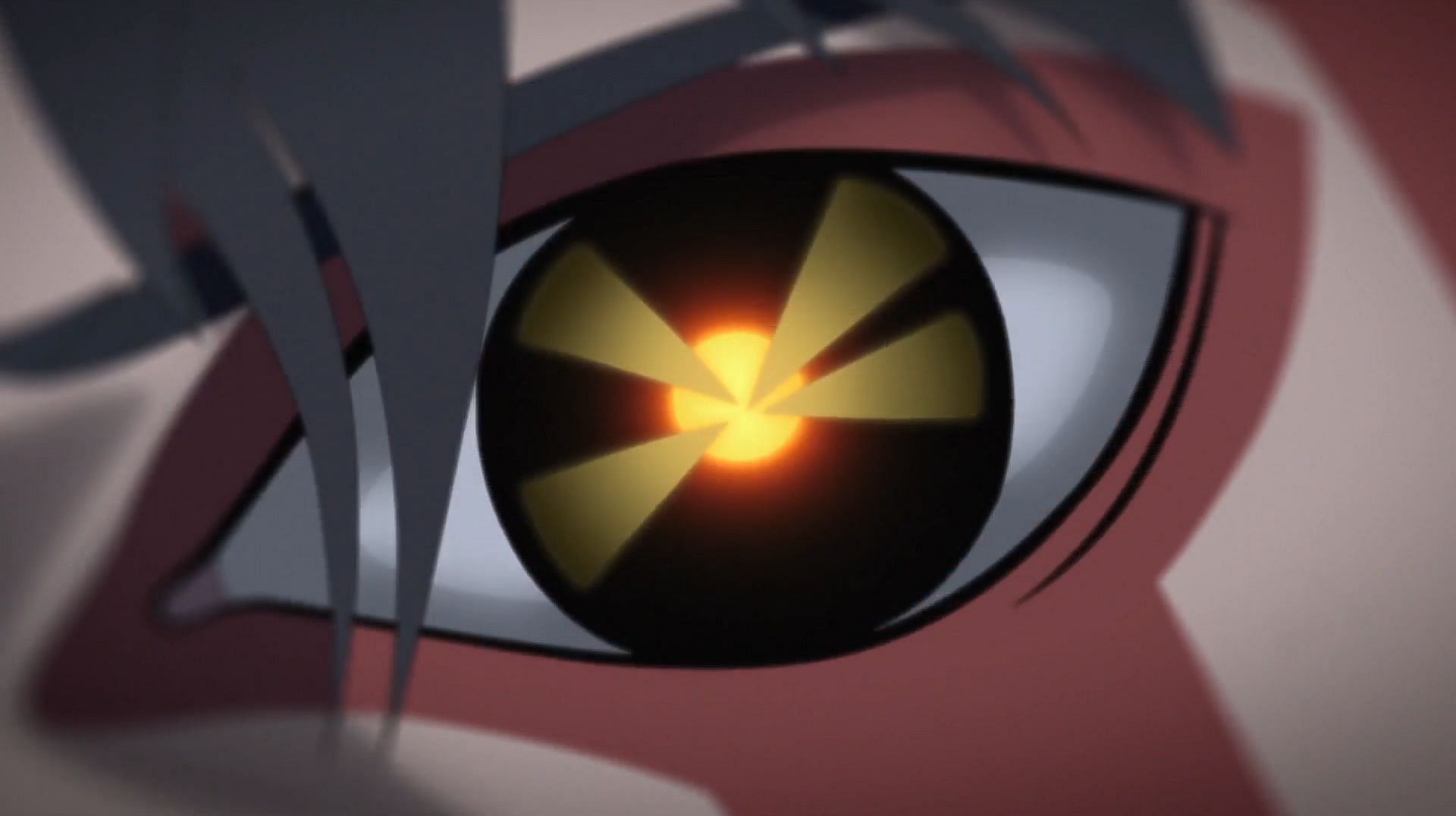 Kawaki&#039;s eye as seen in the anime series (Image via Studio Pierrot)