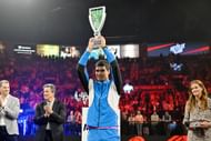 Carlos Alcaraz after winning the Netflix Slam