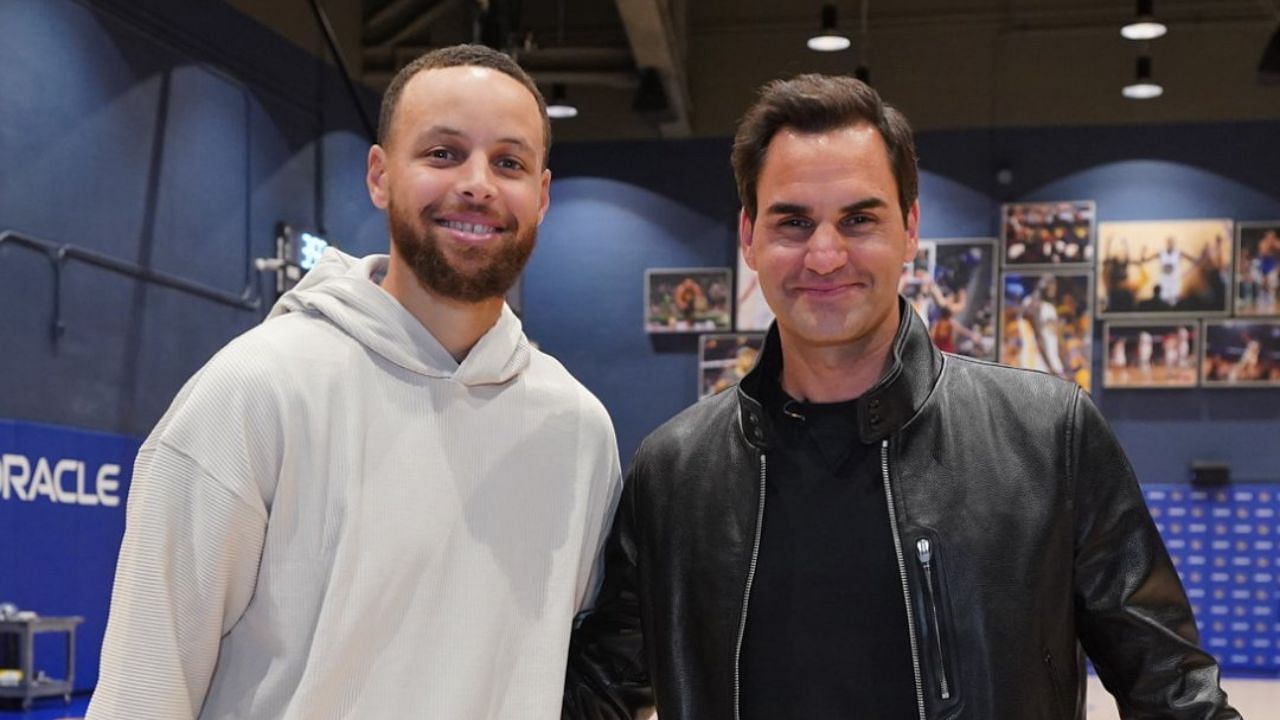 Iconic link-up of Steph Curry with Tennis legend Roger Federer leaves fans ecstatic