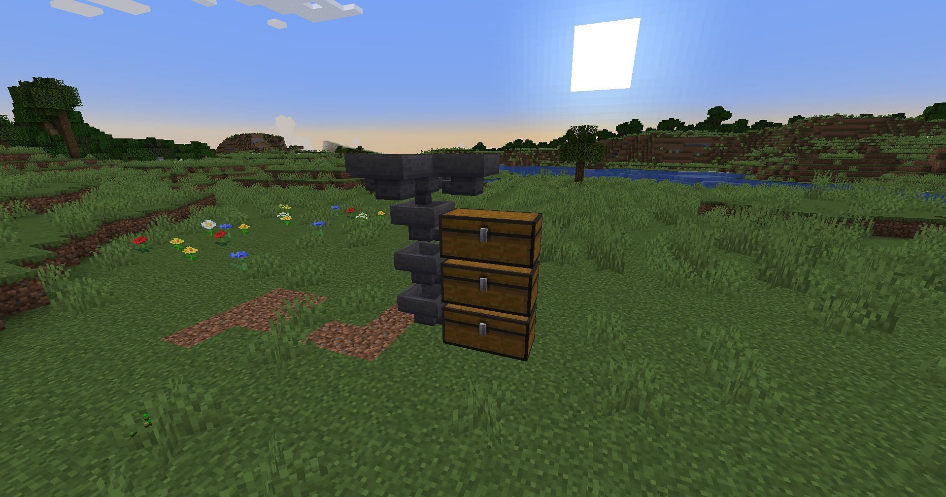Ample storage is important to keep the farm running (Image via Mojang)