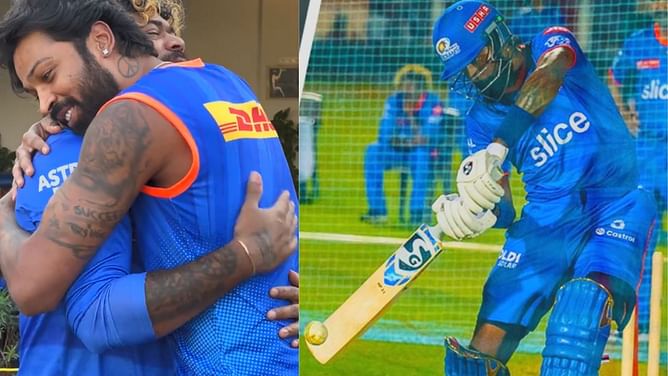 [Watch]"Let's get down to business" - Hardik Pandya 'reliving the good old days' back at MI ahead of IPL 2024