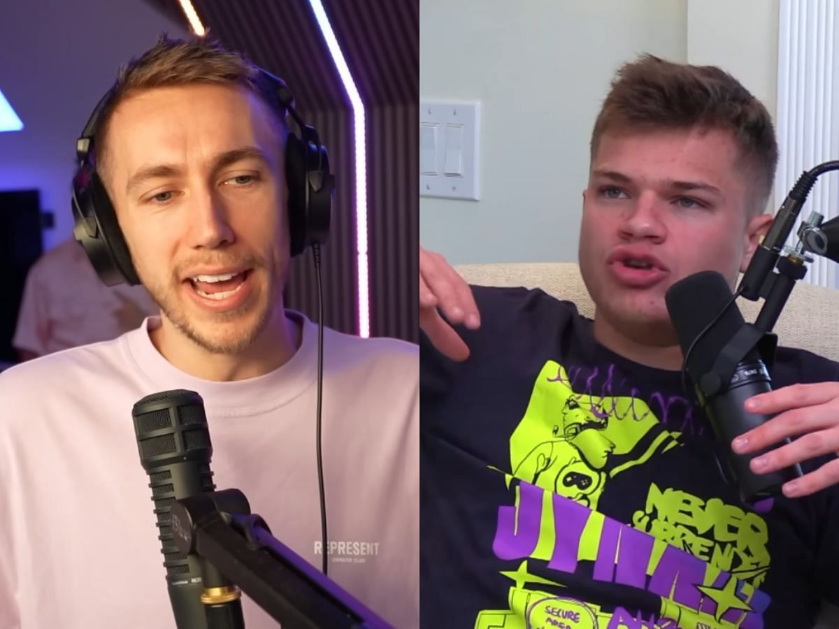 Explaining the back-and-forth between Miniminter and Jynxzi (Image via YouTube/Miniminter and Jynxzi)