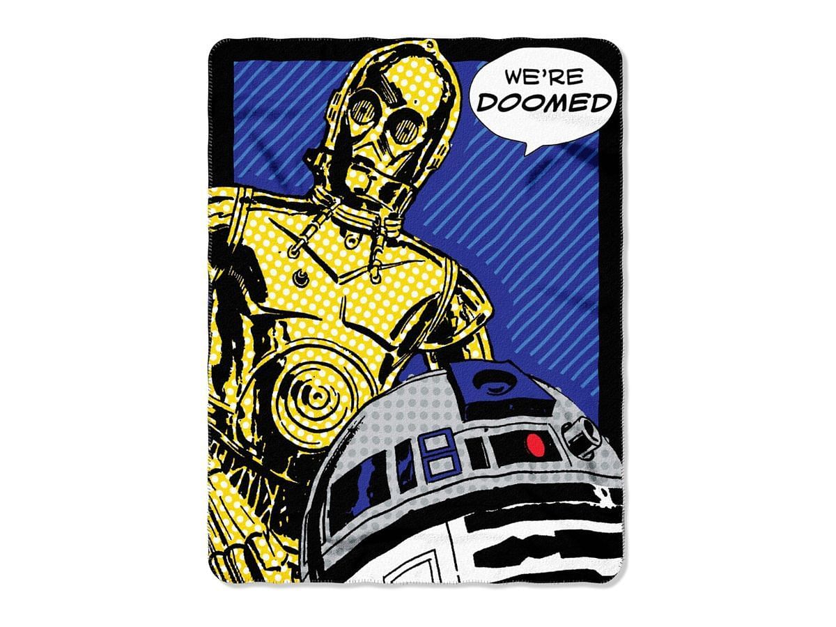 Star Wars home decor: Northwest Fleece Throw Blanket (Image via Amazon)