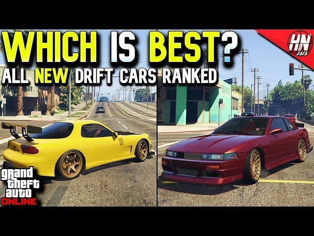 GTA 5 drift cars list for its online multiplayer (2024)