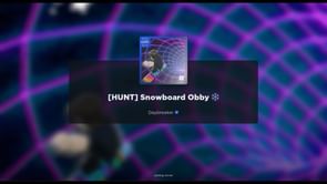 Snowboard Obby Hunt - Roblox The Hunt: First Edition