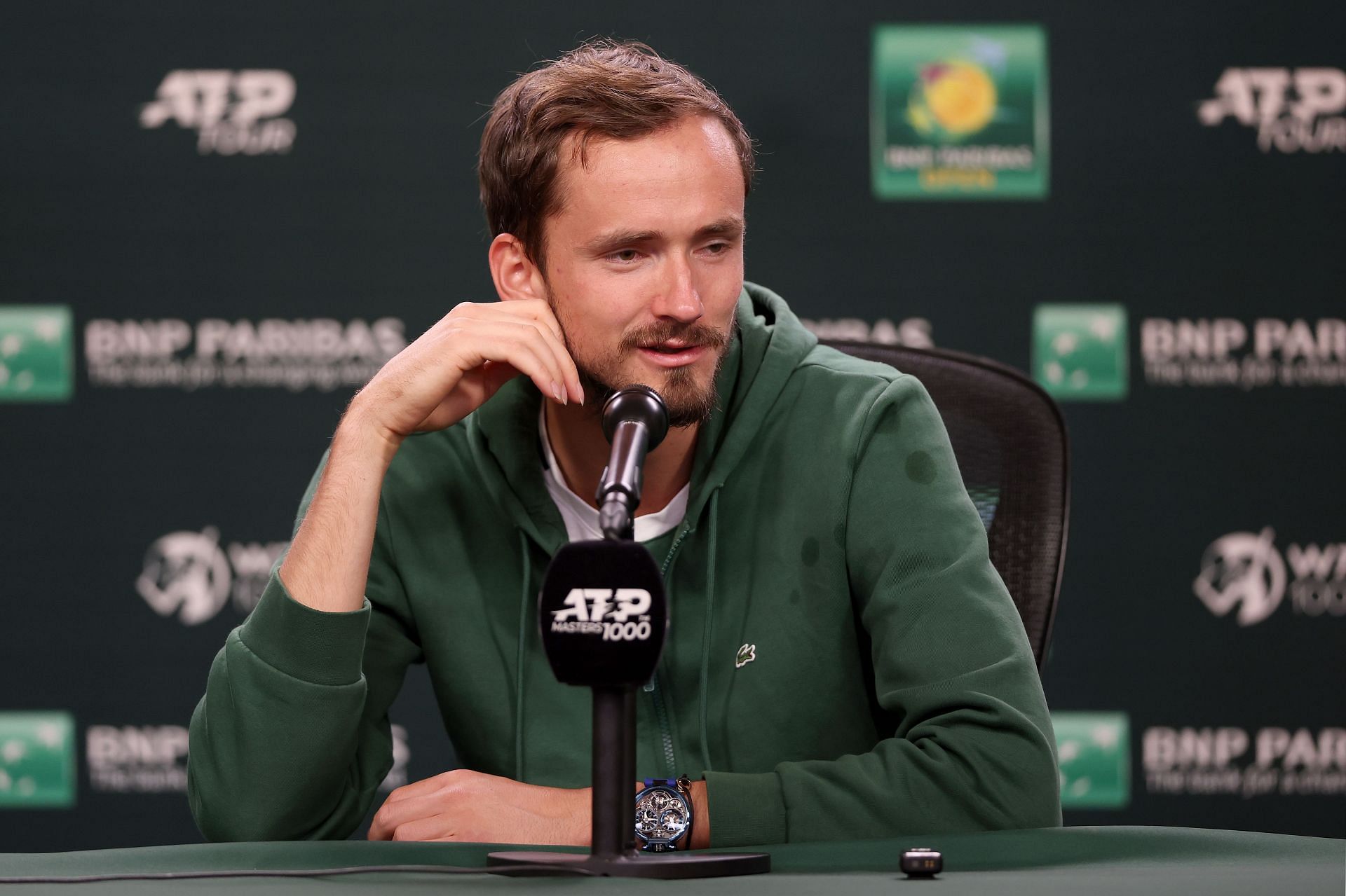 Daniil Medvedev at the 2024 BNP Paribas Open.